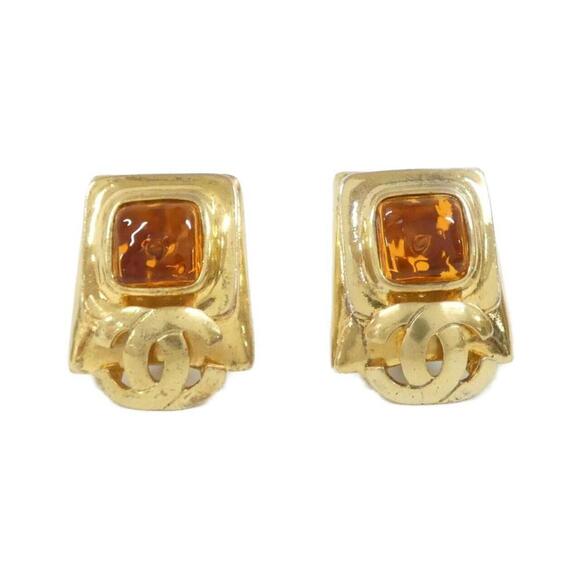 CHANEL Orange Earrings - Picture 1 of 3